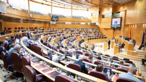 Sesi&oacute;n del Senado durante la aprobaci&oacute;n de la reforma electoral