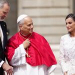 Felipe VI y Letizia reciben al papa Le&oacute;n XIV en el Palacio Real