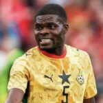 Thomas Partey jugando para Ghana en el Mundial 2026