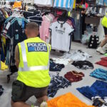 Investigados siete responsables de comercios en s'Arenal por vender ropa falsificada
