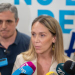 Mari Boso y Alma Ezcurra en conferencia de prensa sobre ley migratoria