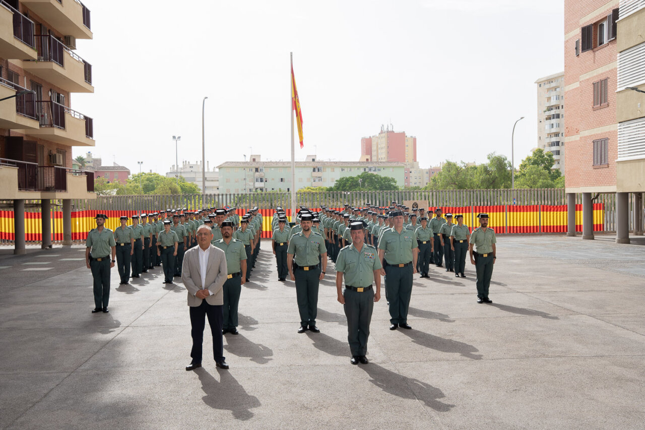 Ceremonia de incorporación de nuevos agentes de la Guardia Civil en Baleares