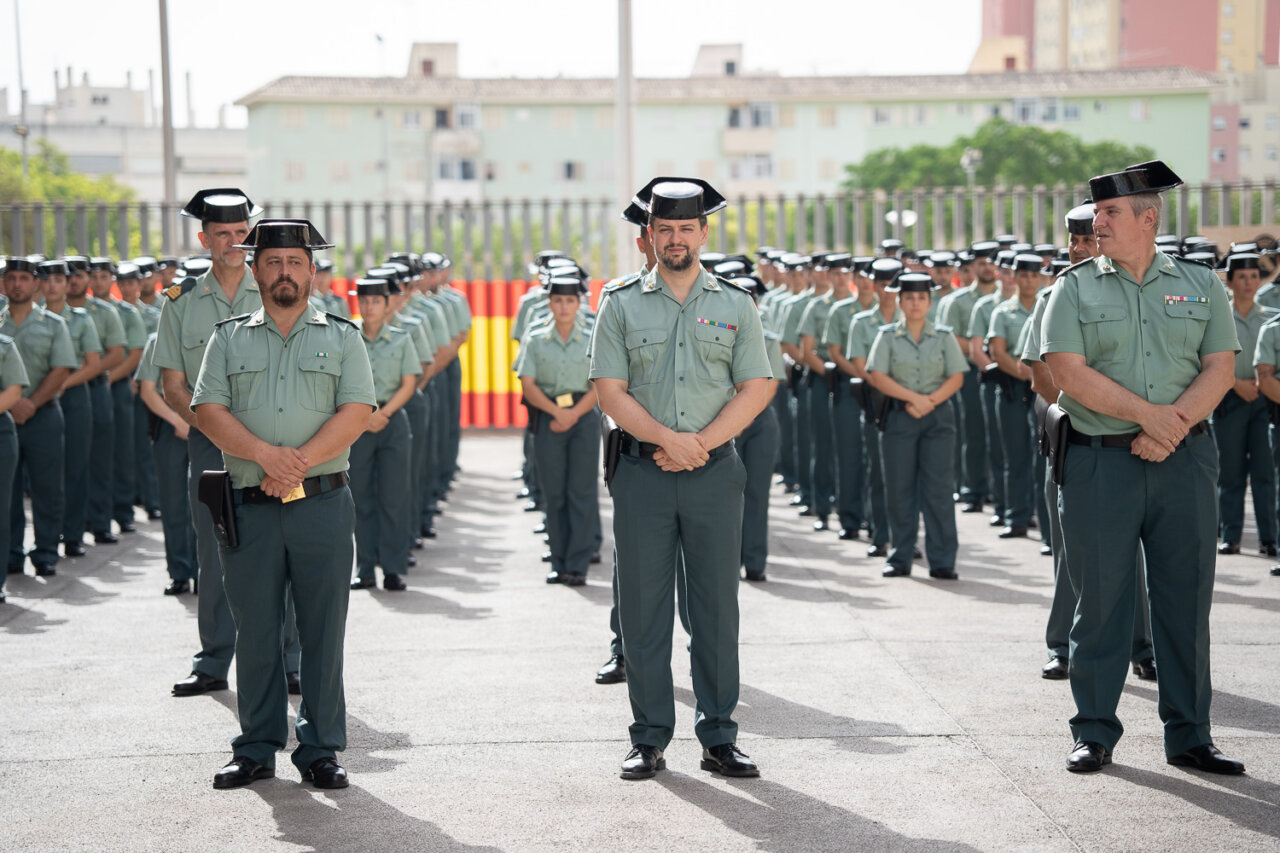 Ceremonia de incorporación de nuevos agentes de la Guardia Civil en Baleares.