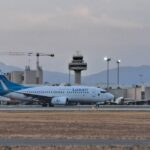 Avión de Luxair en el aeropuerto de Palma de Mallorca