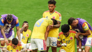 Jugadores de la selecci&oacute;n colombiana tras ser eliminados en el Mundial 2026