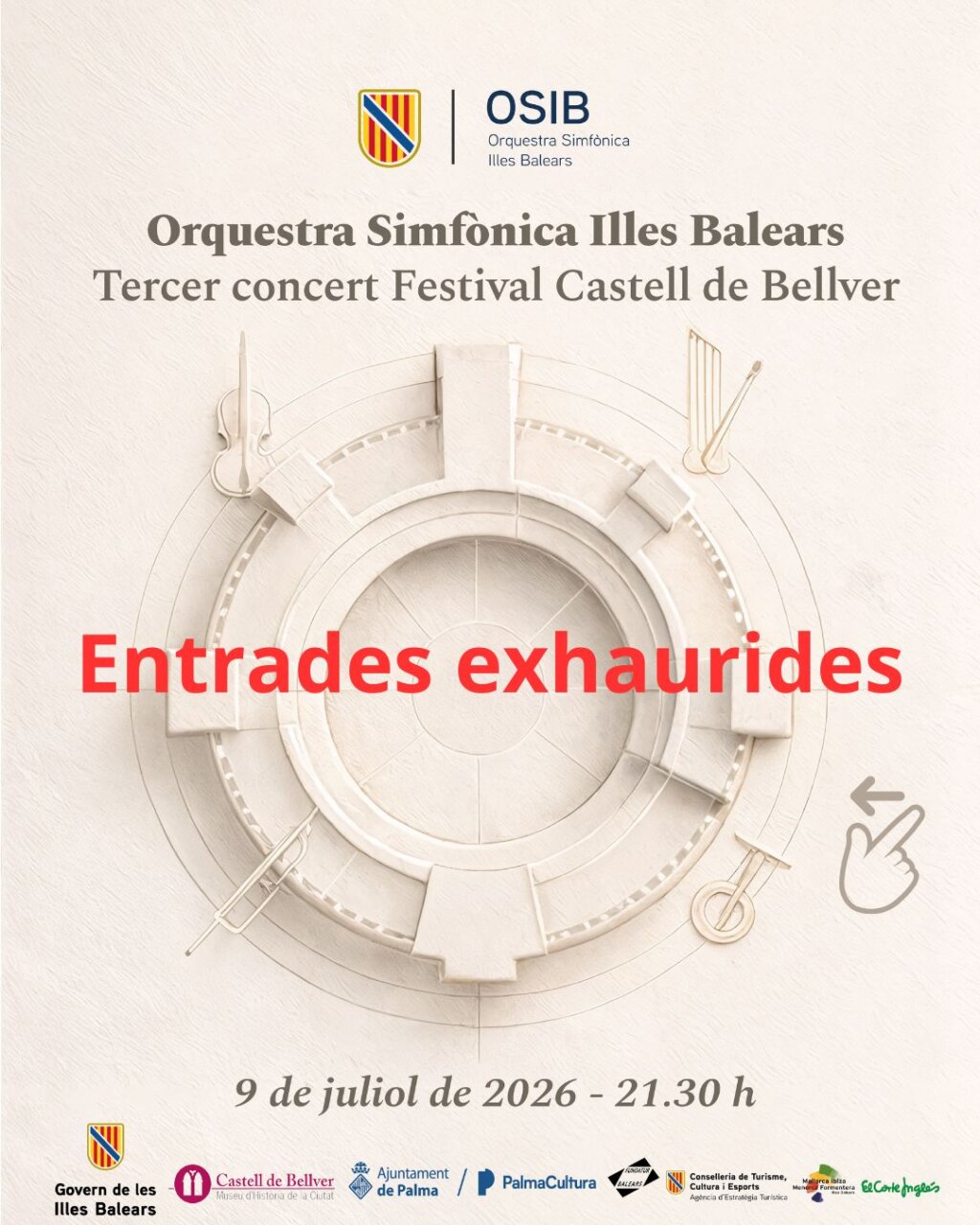 Cartel del concierto de Francisco Fullana en el Festival Bellver