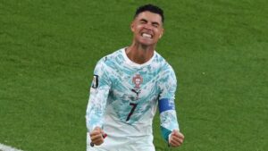 Cristiano Ronaldo celebrando un gol en el Mundial 2026