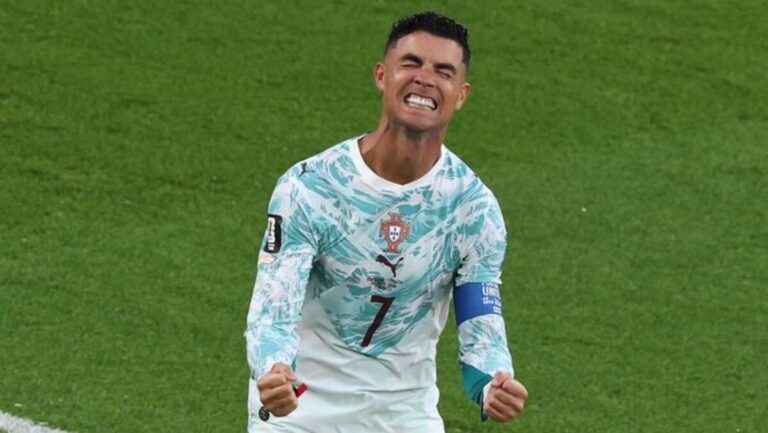 Cristiano Ronaldo celebrando un gol en el Mundial 2026