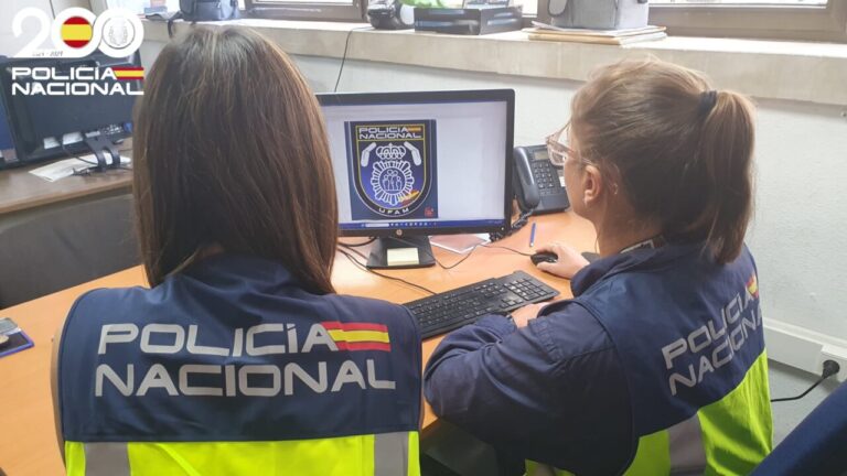 Agentes de la Policía Nacional trabajando en una investigación en Palma.