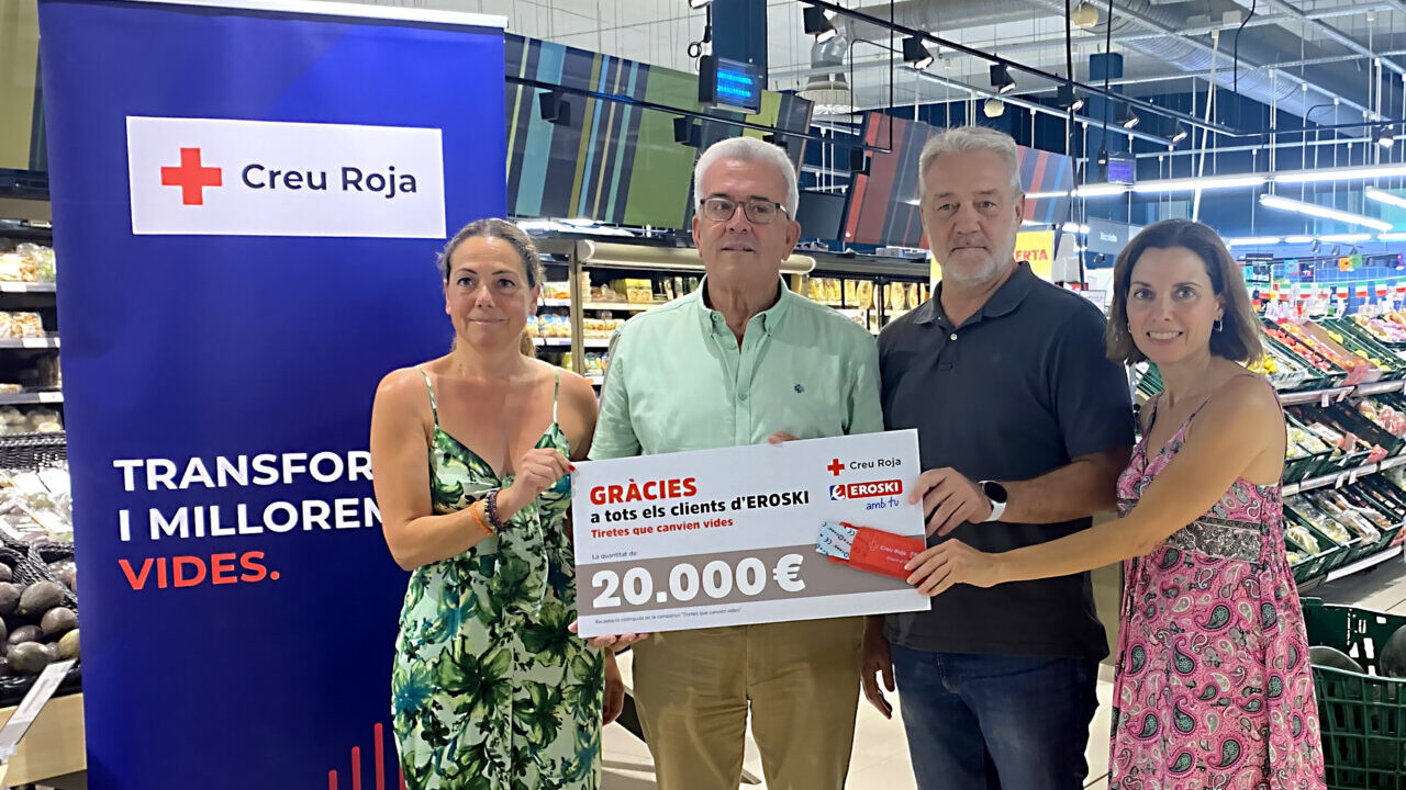 Los clientes de Eroski en Baleares recaudan 20.000 euros para el Plan de Empleo de Cruz Roja
