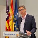 El vicepresidente Antoni Costa durante una rueda de prensa sobre turismo en Baleares