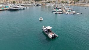 Embarcaciones en el puerto de S&oacute;ller durante una inspecci&oacute;n n&aacute;utica