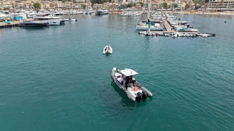 Embarcaciones en el puerto de Sóller durante una inspección náutica
