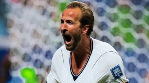 Harry Kane celebra un gol durante el Mundial 2026