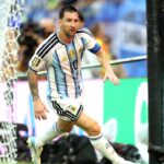 Lionel Messi celebrando un gol durante el Mundial 2026