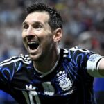 Lionel Messi celebrando un gol durante el Mundial 2026