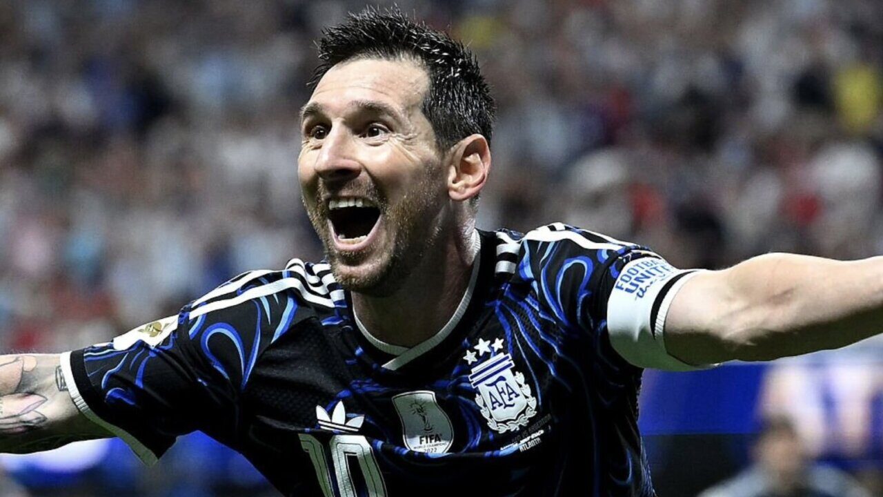 Lionel Messi celebrando un gol durante el Mundial 2026