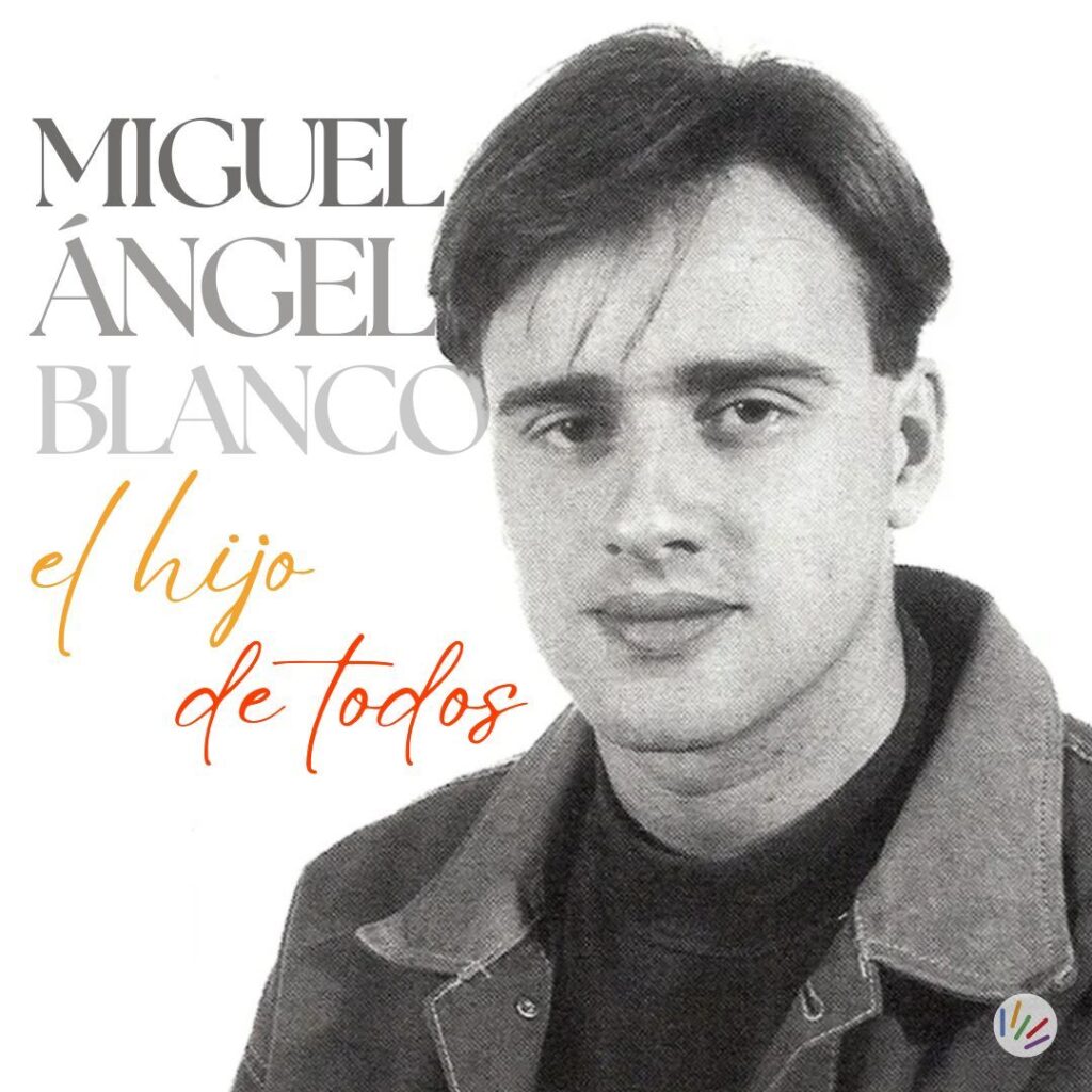Retrato de Miguel Ángel Blanco, concejal asesinado por ETA en 1997.