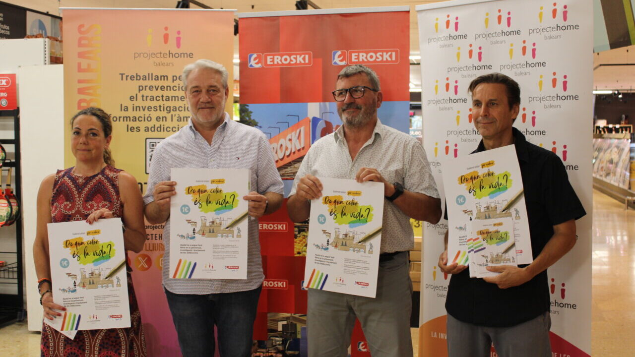 Eroski vuelve a pintar de solidaridad el verano con Projecte Home Balears