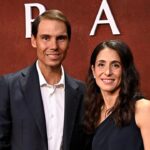 Rafael Nadal y Mery Perello en la premier del documental RAFA