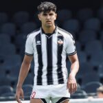 Rub&eacute;n Catal&agrave; en uniforme del Atl&eacute;tico Baleares durante un partido