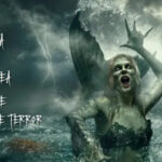 Cartel de la Semana de Terror con Samantha Hudson como criatura marina mutante