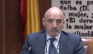Julio Mart&iacute;nez durante su declaraci&oacute;n en el Senado