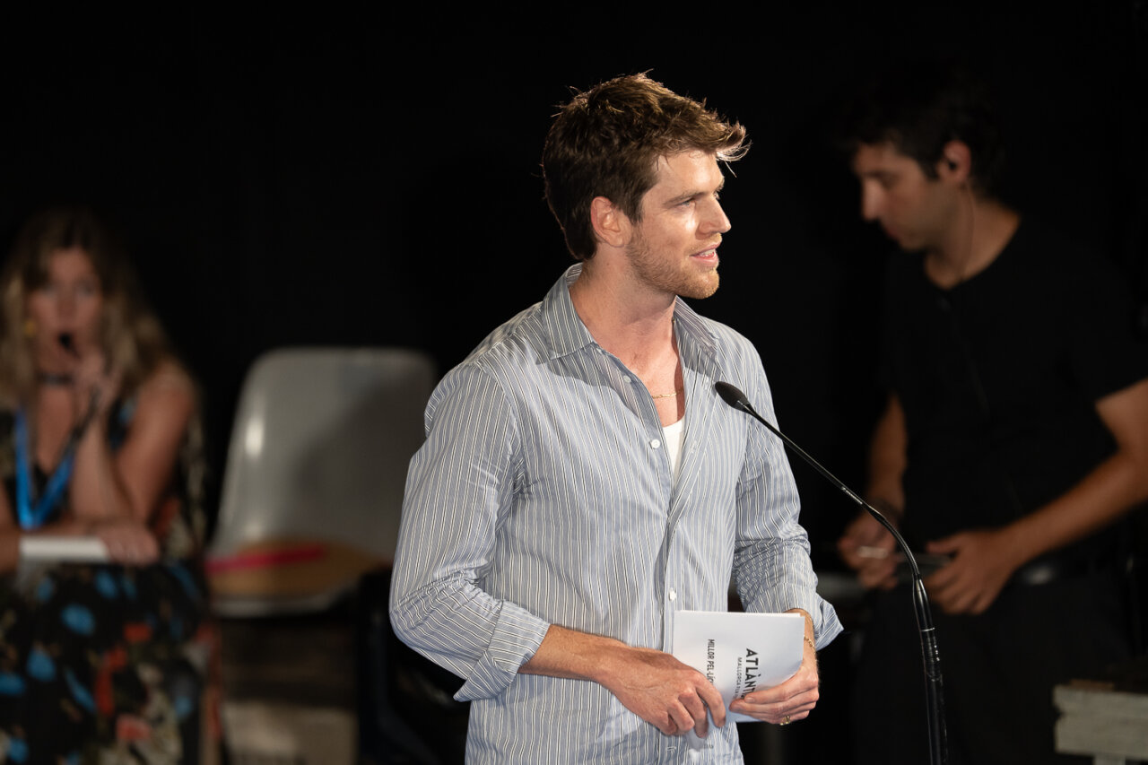 Presentador en la clausura del Atlàntida Mallorca Film Fest 2026