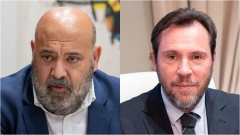 Jaime Martínez y Óscar Puente discutiendo sobre el aeropuerto de Palma